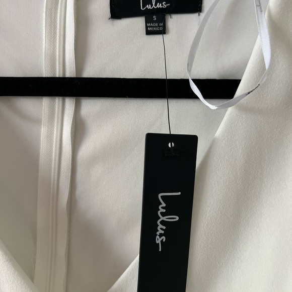 Babe Heaven White Long Sleeve Asymmetrical Romper - Picture 4 of 7